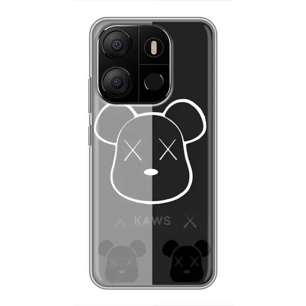 Чохол з принтом «БеарБрік очі» для TECNO Pop 7 Pro