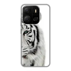 Чохли з картинкою животних Tecno Pop 7 Pro (Білий Тигр)