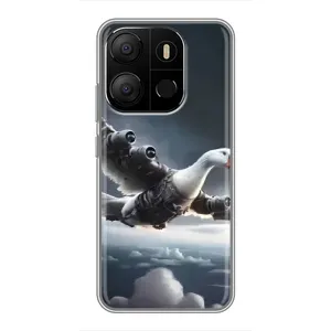 Чохол з мемом Тралалело тралала на Tecno Pop 7 Pro (Бомбардіні гусіні)