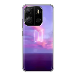 Чехол с принтом «BTS логотип» для TECNO Pop 7 Pro