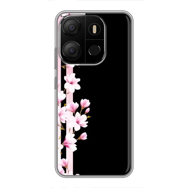 Чехол с принтом «Цветочки» для TECNO Pop 7 Pro