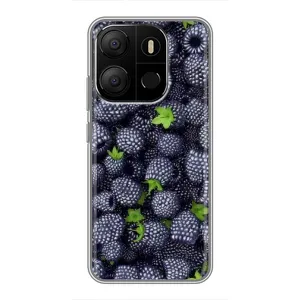 Чехлы с Фруктами для Tecno Pop 7 Pro (VPrint) (Ежевика)