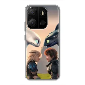 Чохол як приборкати дракона на Tecno Pop 7 Pro (Гикавка і Астрід)
