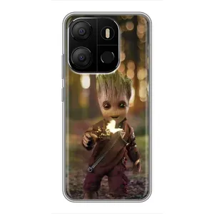 Чохол МАРВЕЛ для ТЕСNO Рop 7 Рro (AlphaPrint) (I am Groot)
