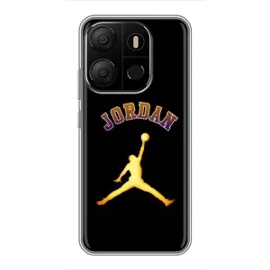 Чохли для Tecno Pop 7 Pro - з картинкою JORDAN (AlphaPrint) (Jordan Gold)