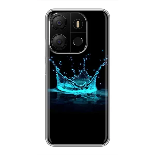 Чохол з принтом «Крапля корони» для TECNO Pop 7 Pro