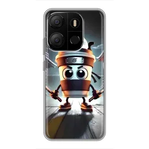 Чохол з мемом Тралалело тралала на Tecno Pop 7 Pro (Капучіно асасіно)