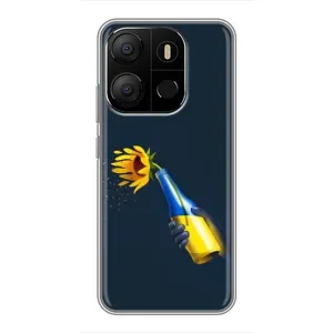 Чехол для Патриота Украины Tecno Pop 7 Pro - (AlphaPrint) (Коктейль молотова)