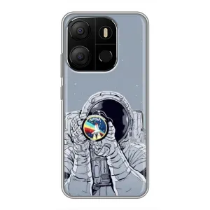 Чохол NASA для Tecno Pop 7 Pro (AlphaPrint) (Космонавт фото)