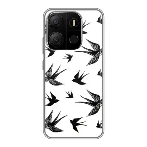 Чехол с птицами на Tecno Pop 7 Pro (VPrint)