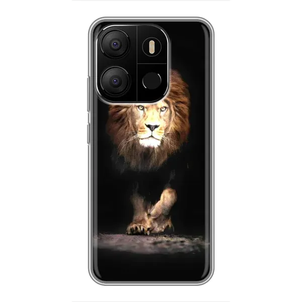Чохол з принтом «Лев» для TECNO Pop 7 Pro