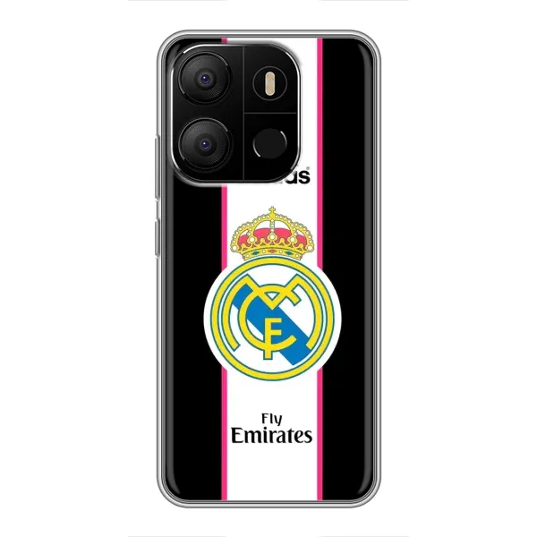 Чехол с принтом «лого Real Madrid» для TECNO Pop 7 Pro