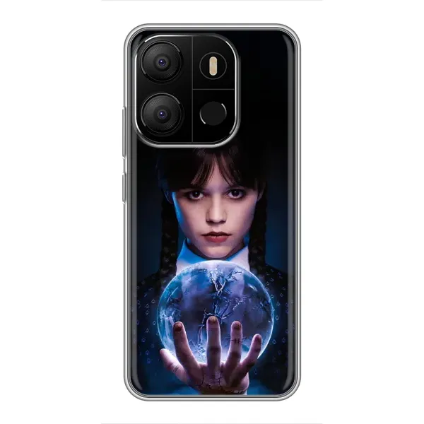 Чохол з принтом «Магічна сфера Венздей» для TECNO Pop 7 Pro Чохол з принтом «Магічна сфера Венздей» для TECNO Pop 7 Pro