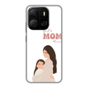 Чехлы для мамы на Tecno Pop 7 Pro (Мама и дочка)