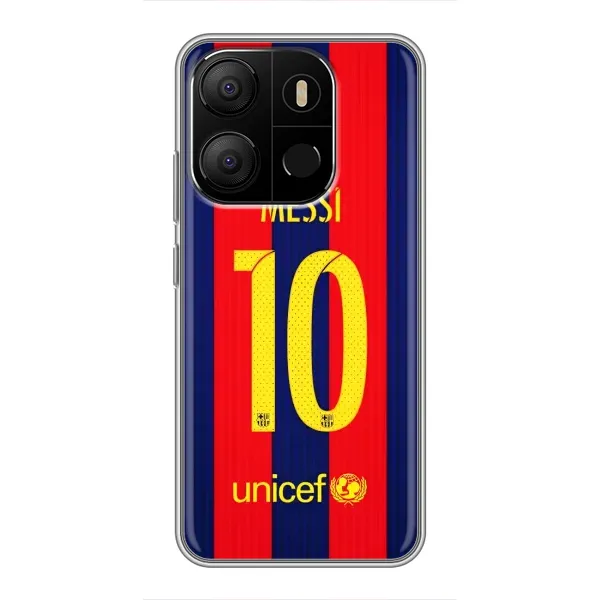 Чохол з принтом «Messi Barca 10» для TECNO Pop 7 Pro