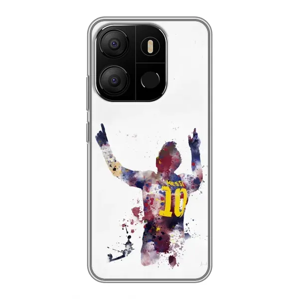 Чохол з принтом «Messi Barca» для TECNO Pop 7 Pro