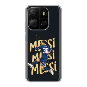 Чохли для Tecno Pop 7 Pro (Leo чемпіон) (AlphaPrint) (Messi ПСЖ)