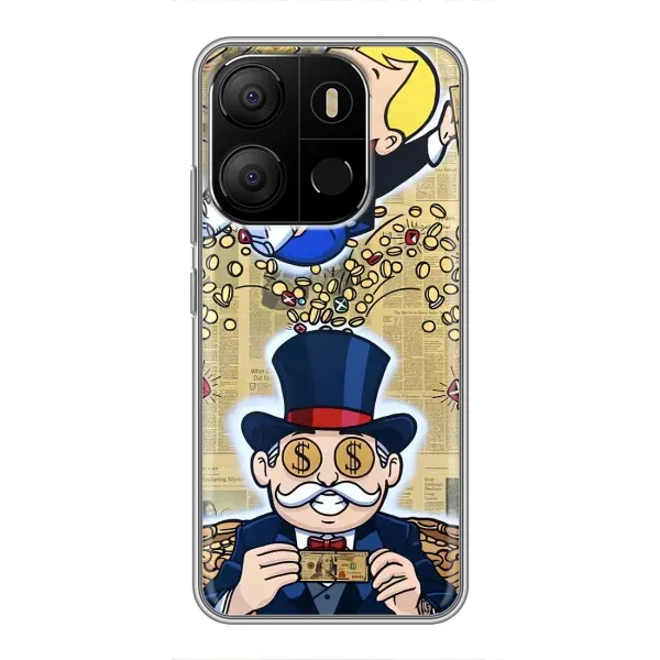 Чехол с принтом «Монополия Мен» для TECNO Pop 7 Pro