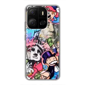 Чохли з крутими принтами для Tecno Pop 7 Pro - (PREMIUMPrint) (Monopoly man)