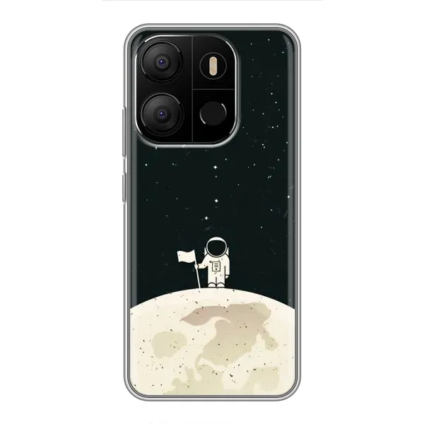 Чехол с принтом «На луне» для TECNO Pop 7 Pro