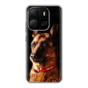 Чохли з картинкою животних Tecno Pop 7 Pro (Овчарка)