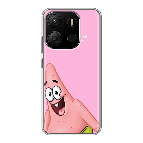 Чехол с принтом «Персонаж Патрик» для TECNO Pop 7 Pro