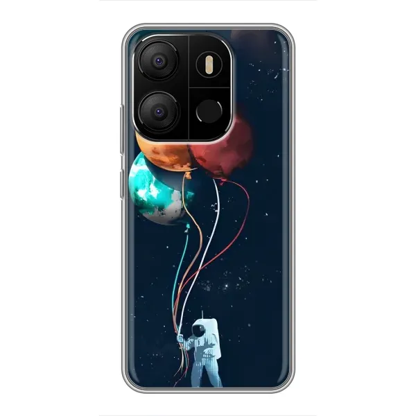 Чехол с принтом «Планеты шарики» для TECNO Pop 7 Pro