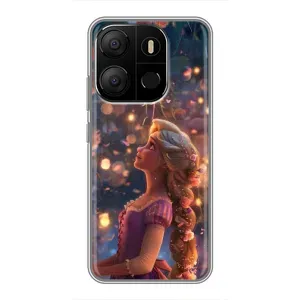 Чохол Рапунцель для Tecno Pop 7 Pro (Рапунцель ліхтарики)