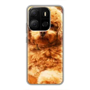 Чехол с принтом «Щенок Бишон» для TECNO Pop 7 Pro