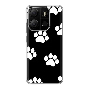 Чехол с принтом «Следы собаки» для TECNO Pop 7 Pro