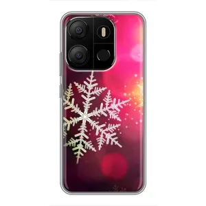 Чехол с принтом «Снежинка» для TECNO Pop 7 Pro