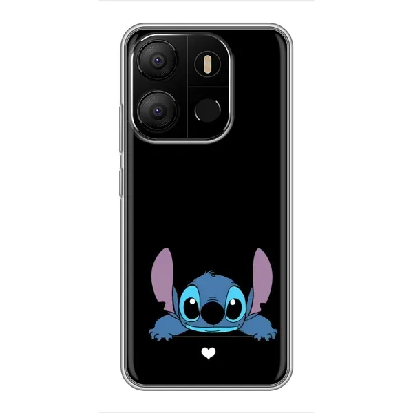 Чохол з принтом «Стіч на чорному» для TECNO Pop 7 Pro
