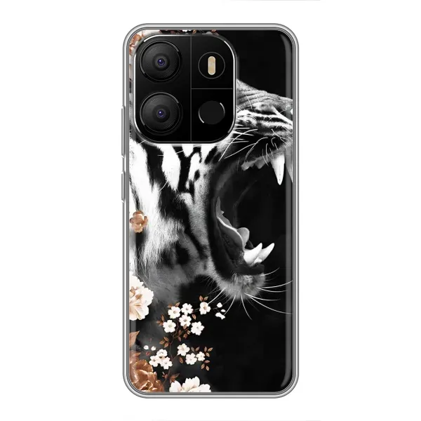 Чехол с принтом «Стильный ТИГР» для TECNO Pop 7 Pro