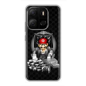 Чохли з крутими принтами для Tecno Pop 7 Pro - (PREMIUMPrint) (Супер Маріо)