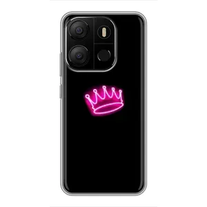 Чохол з Короною ТЕСNO Рop 7 Рro - (AlphaPrint) (Яскрава корона)