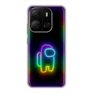 Чохли Амонг Ас для Tecno Pop 7 Pro (AlphaPrint) (Яскравий скін)