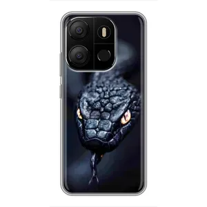 Чохол з принтом «Чорна змія» для TECNO Pop 7 Pro