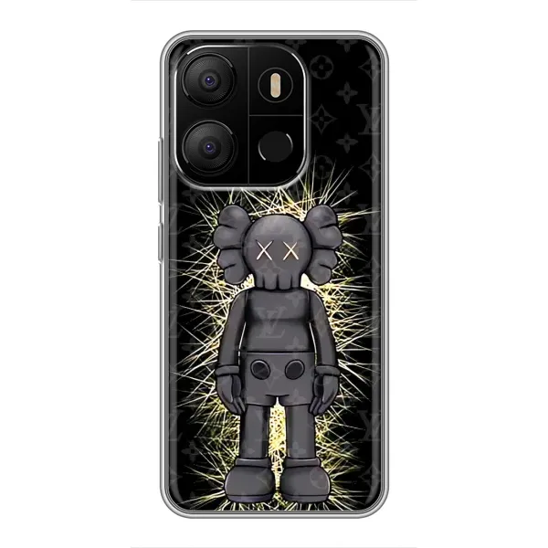 Чехол с принтом «Bearbrick LV» для TECNO Pop 7