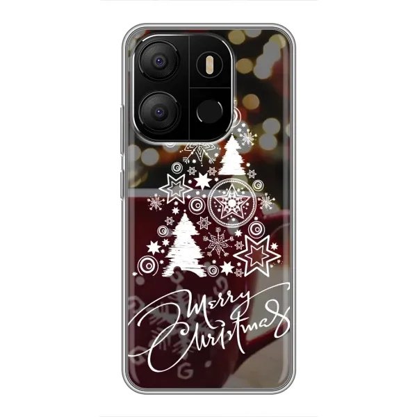 Чохол з принтом «Ялинка яскрава» для TECNO Pop 7