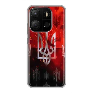Украинские Чехлы для Tecno Pop 7 с картинкой УПА (AlphaPrint) (ГЕРБ УПА)