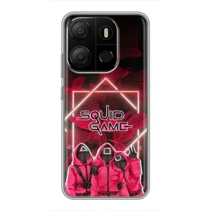 Чохол Гра в кальмара для Tecno Pop 7 (Охоронці Гра кальмара)