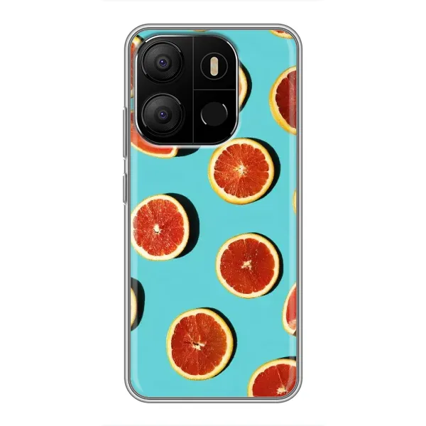 Чехол с принтом «Грейпфрут» для TECNO Pop 7
