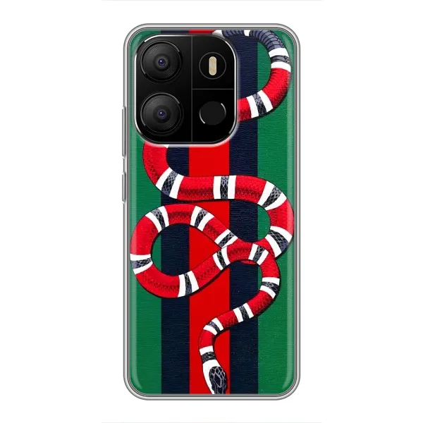Чехол с принтом «Gucci змия» для TECNO Pop 7