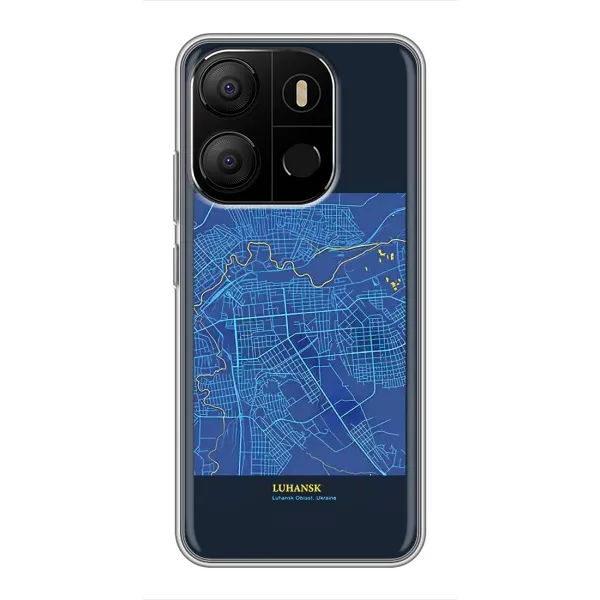 Чехол с принтом «Гуганск» для TECNO Pop 7