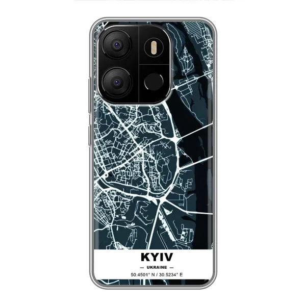 Чехол с принтом «Киев» для TECNO Pop 7