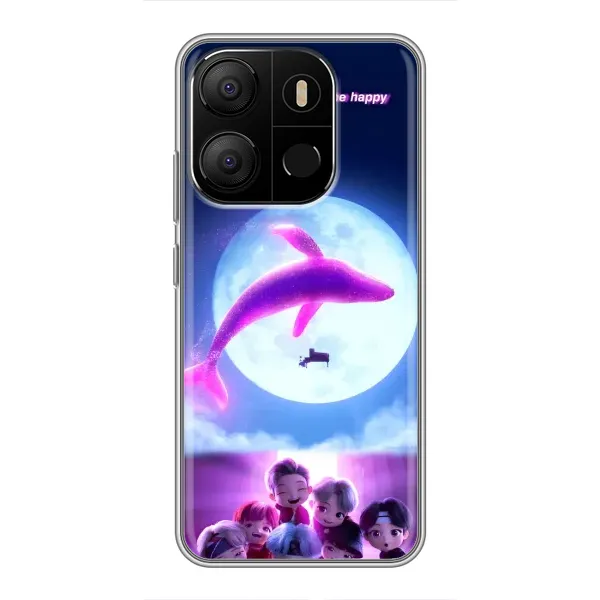 Чехол с принтом «КИТ BTS» для TECNO Pop 7 Чехол с принтом «КИТ BTS» для TECNO Pop 7