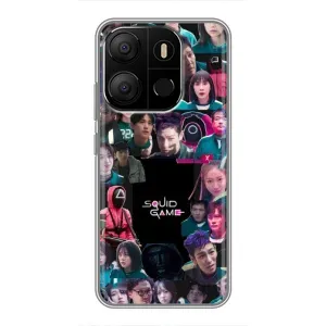 Чохол Гра в кальмара для Tecno Pop 7 (Колаж Гра кальмара)