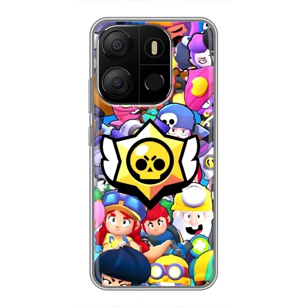 Чехол с принтом «Лого Brawl Stars» для TECNO Pop 7
