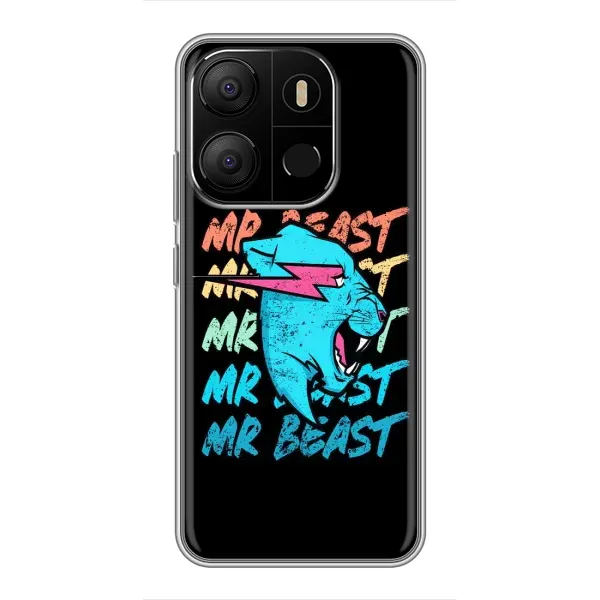 Чехол с принтом «logo Mr beast» для TECNO Pop 7