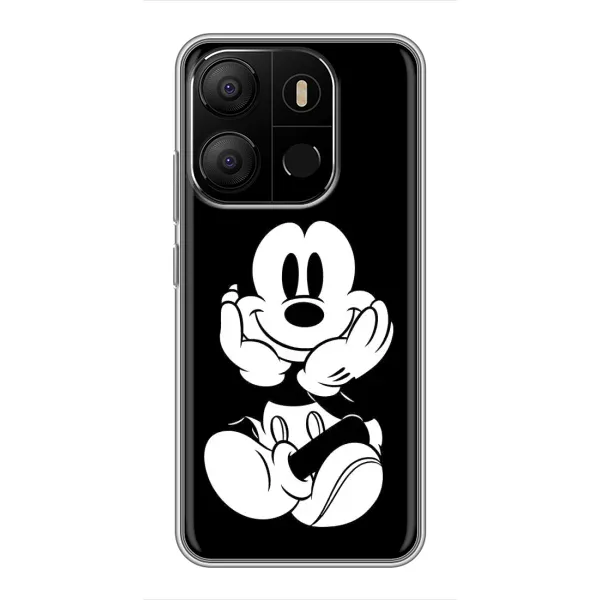 Чохол з принтом «Маус на чорному» для TECNO Pop 7
